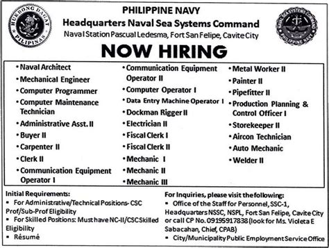 Apply for a Shore job in Philippine .